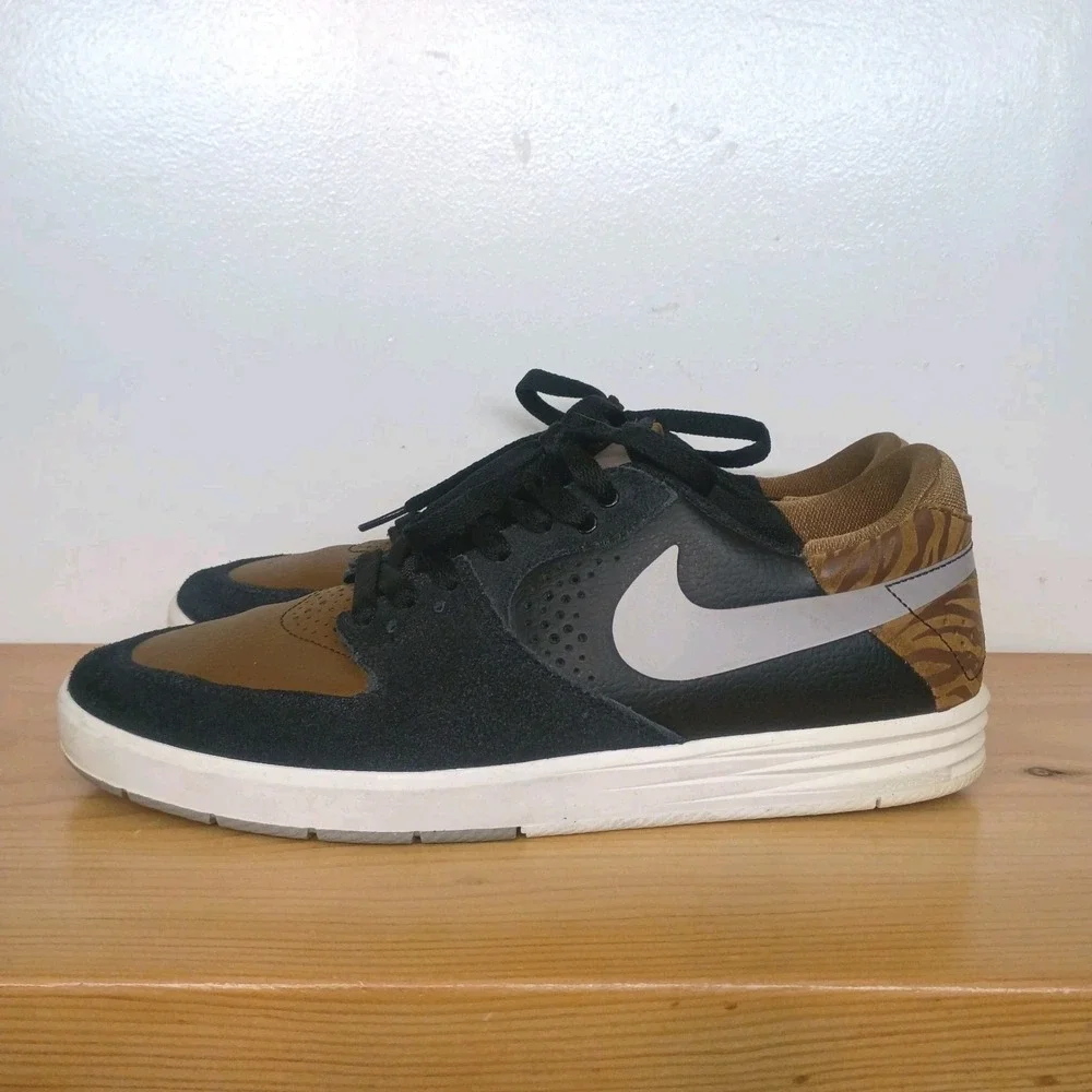 Nike Paul Rodriguez 7 SB Black Military Brown Size 9.5 599662-002 NO BOX